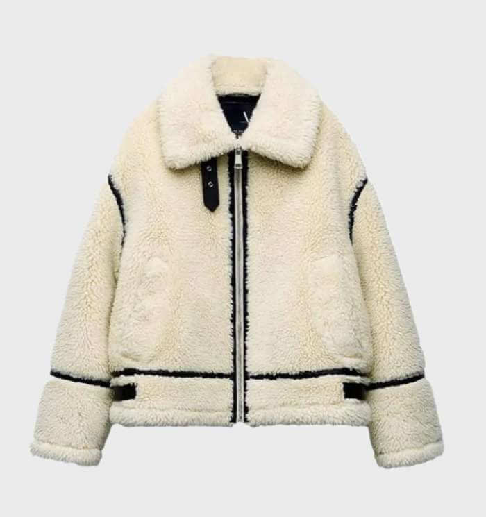 EB | Damen Oversized Fleece Zip Jacke