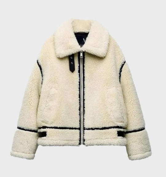 EB | Damen Oversized Fleece Zip Jacke