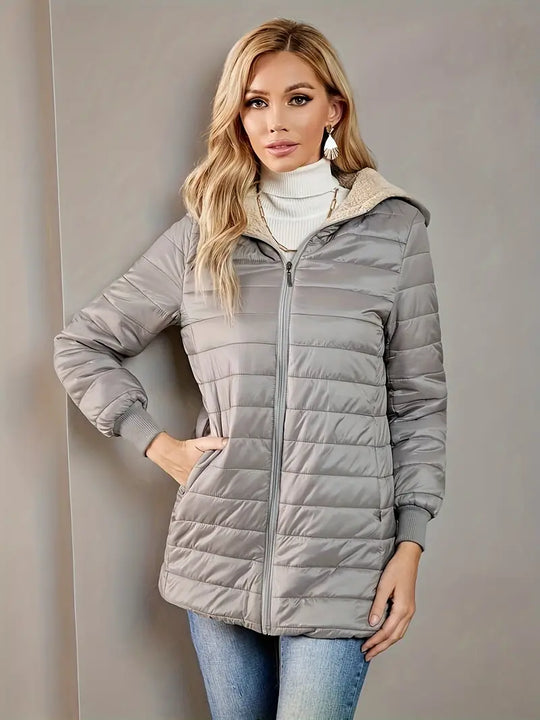 EB | Fleece Gefütterte Jacke mit Reißverschluss