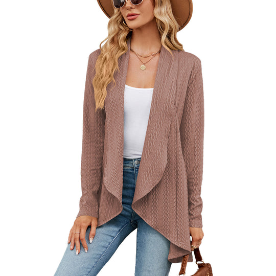 EB | Langärmelige Jacke für Damen In Uni-Farbe
