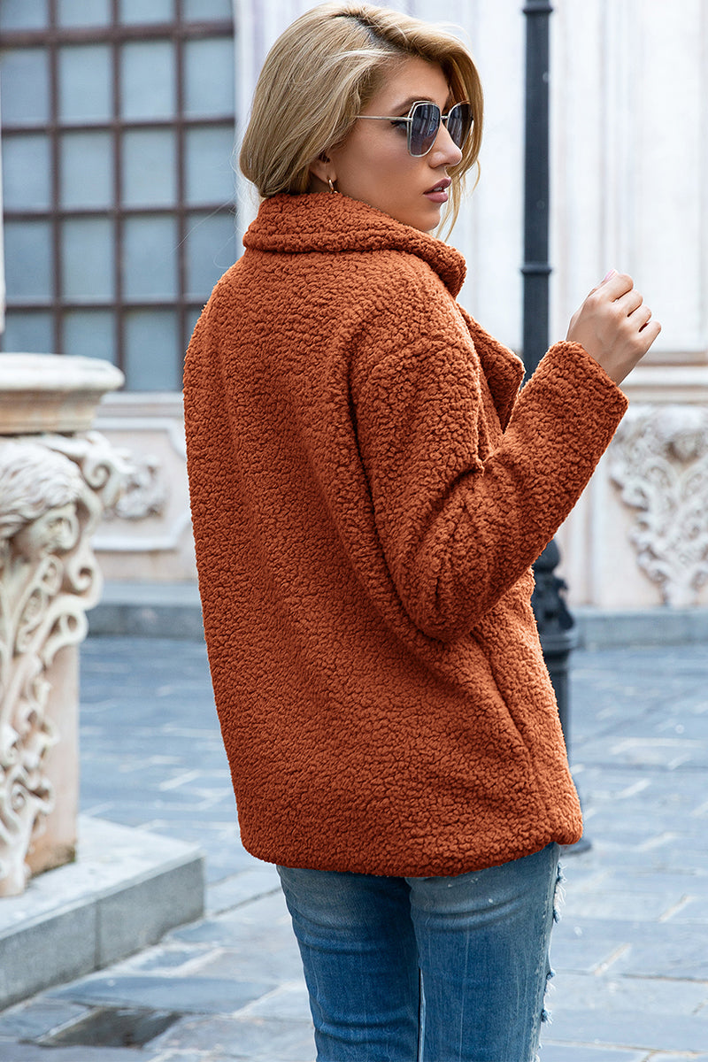 EB | Full Size Reverskragen Sherpa Mantel