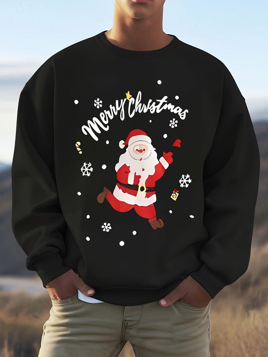 EB | Sweatshirt mit Weihnachtsmotiv Baumwolle Frohe Weihnachten Design