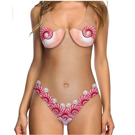 Damen Bikini mit einzigartigem Muschel-Design EB