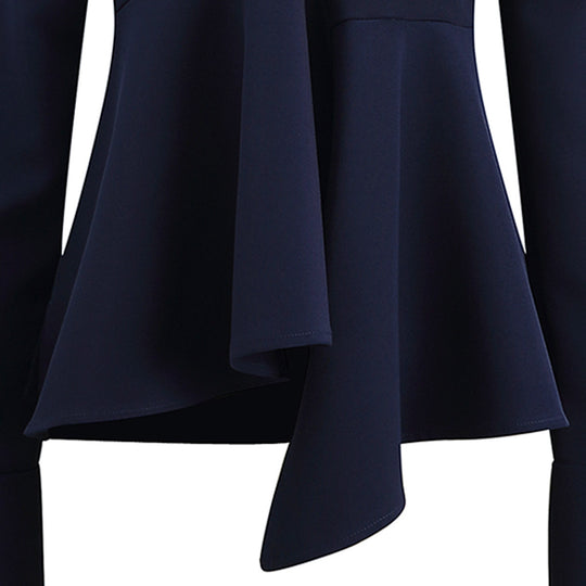 Damen Schnittige Bluse mit voluminösen Ärmeln EB