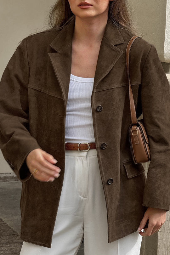 EB | Vintage Reverslose Wildlederjacke