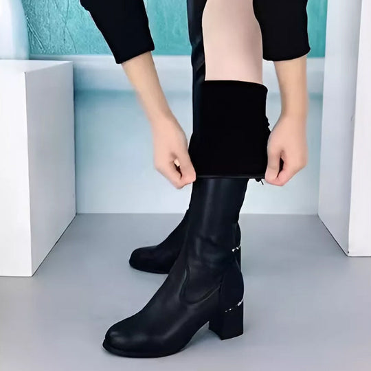 Elegante Lederstiefel für Damen, klassisch & trendy EB EB
