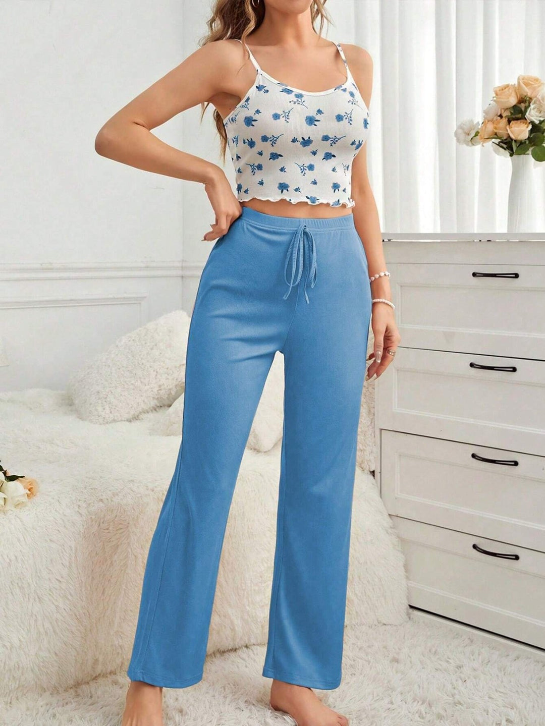 EB | Hosenträgerhose lässiges Pyjama-Set