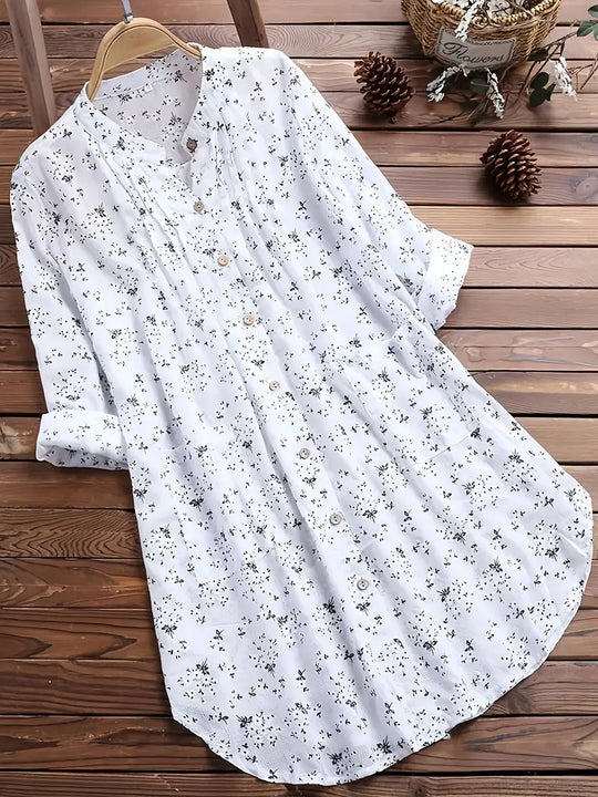 EB-Bluse | Bluse mit Blumendruck für den Sommer
