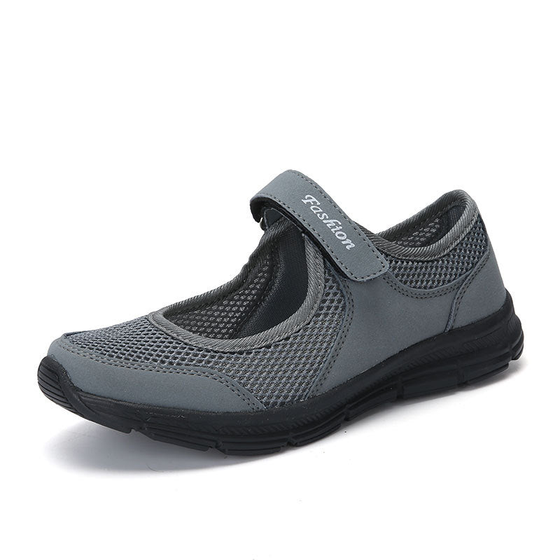 Damen Multifunktionale Freizeitschuhe mit bequemem Klettverschluss und atmungsaktiver Mesh-Oberfläche EB