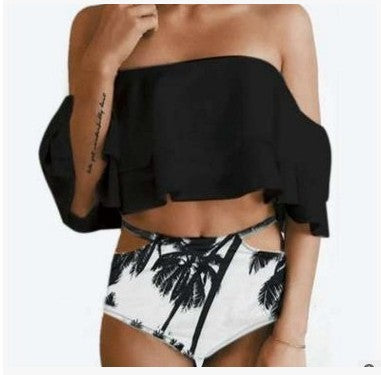 Damen Off-Shoulder Badeset mit Cut-Out-Details EB