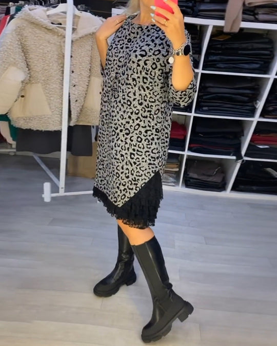 EB | Stilvolles Kleid mit Leopardenmuster