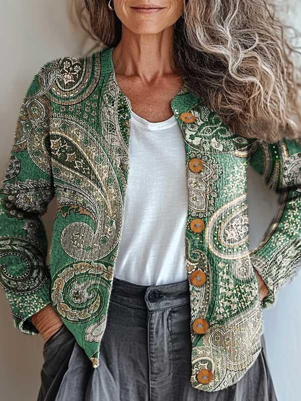 EB | Grüne Paisley-Jacke