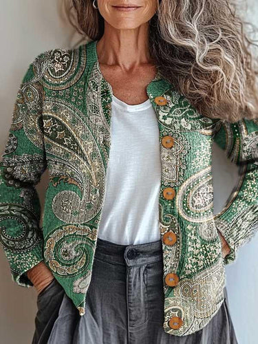 EB | Grüne Paisley-Jacke