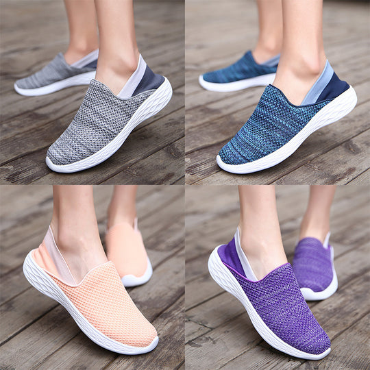 Damen Atmungsaktive Slip-On Sneakers mit flexiblem Design EB