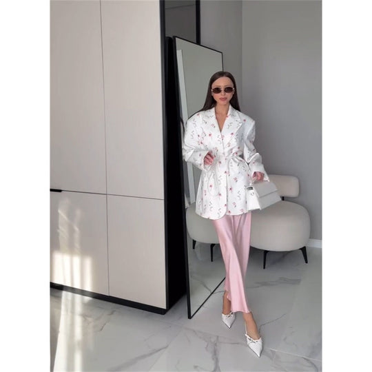 EB | mit Blumenprint Und Gürtel für Damen