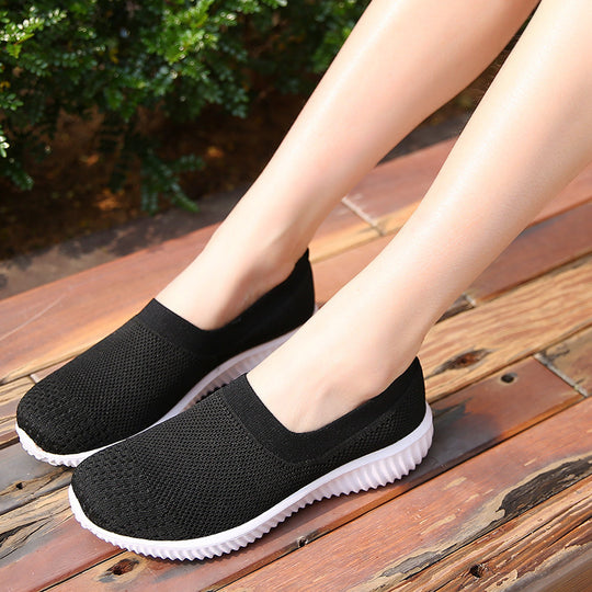 Damen Atmungsaktive Slip-On Sneakers mit flexiblem Design EB