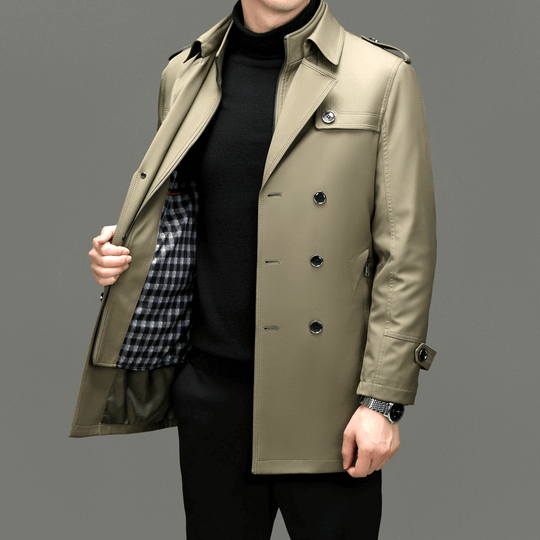 EB | Herren Doppelreiher Trenchcoat