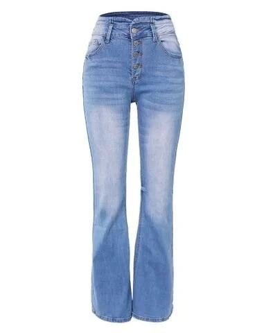 EB | Bootcut-Jeans mit hoher Taille