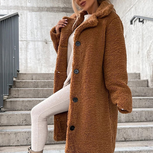 EB | Stilvoller Weicher Teddy Mantel