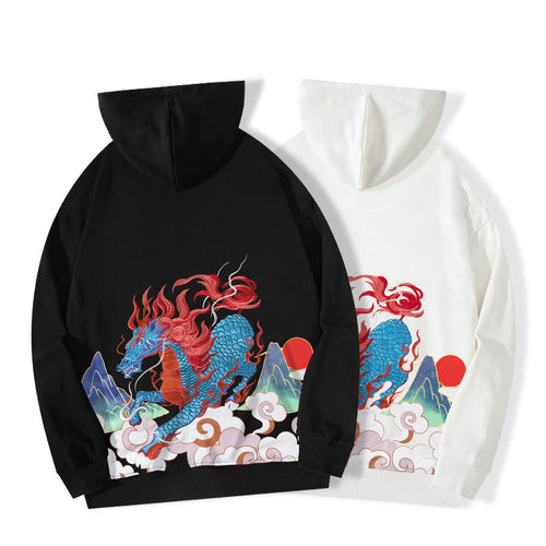 EB | Hoodie mit Drachen-Print