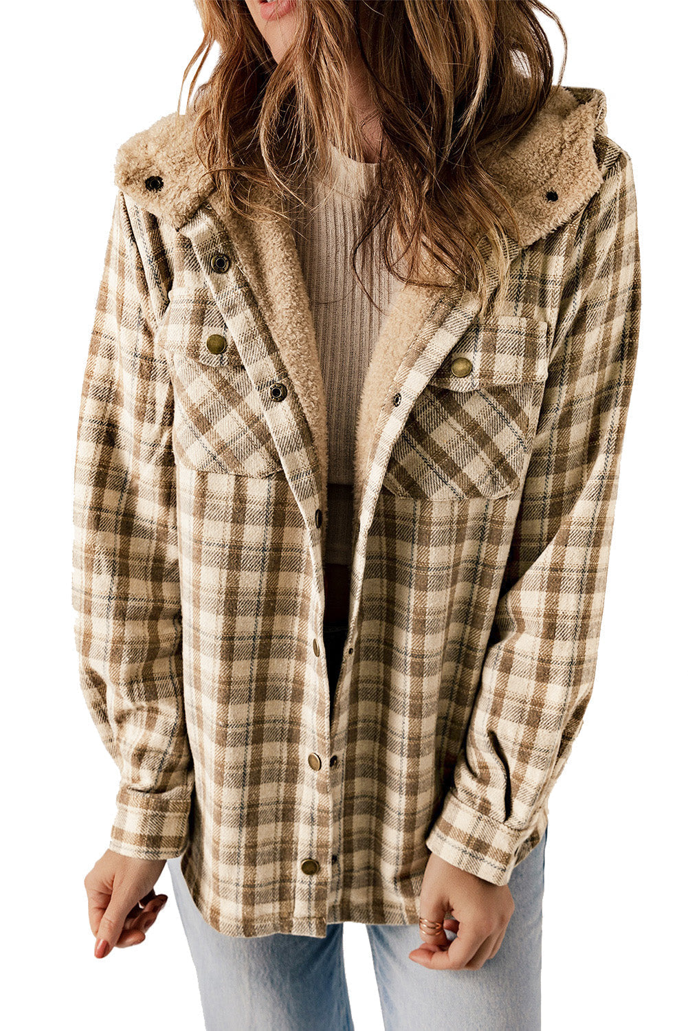 EB | Gitterjacke mit Plüschfutter Warm und Stilvoll Ideal für Den Alltag