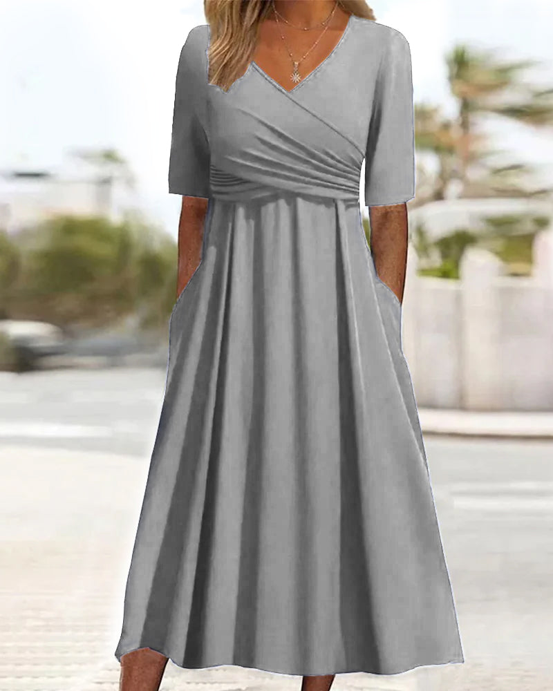 EB | Elegantes Midi Kleid mit Bauchabdeckung