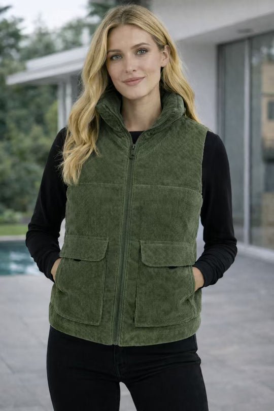 EB | Sherpa-Gefütterte Corduroy-Weste