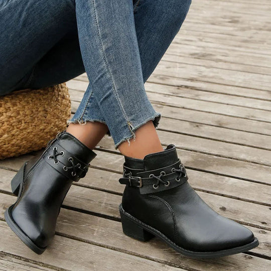 Vintage Spitzenschuh Stiefel EB