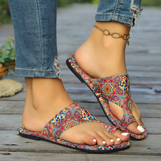 EB | Florale Flip Flops für Frauen