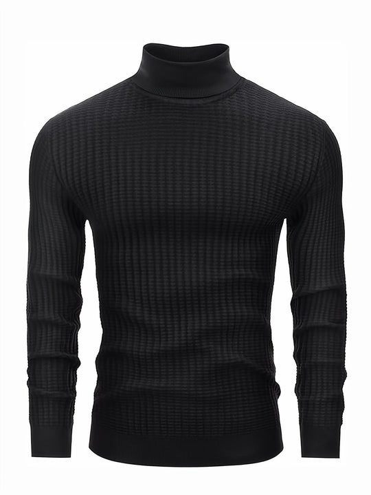 EB | Rollkragenpullover Waffelstrick Polyester-mix