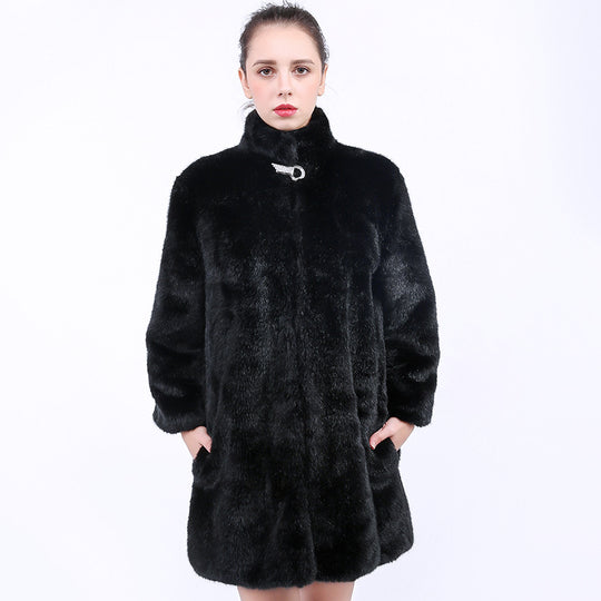 Damen Kunstfell Mantel EB