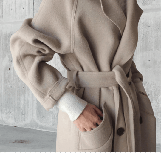 EB | Damen Oversized Gürtelmantel