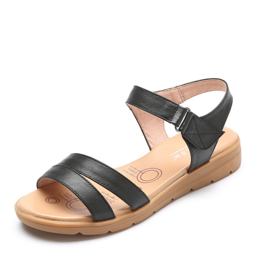 Damen Komfortable Sandalen mit verstellbarem Riemen und anatomischer Fußbett EB