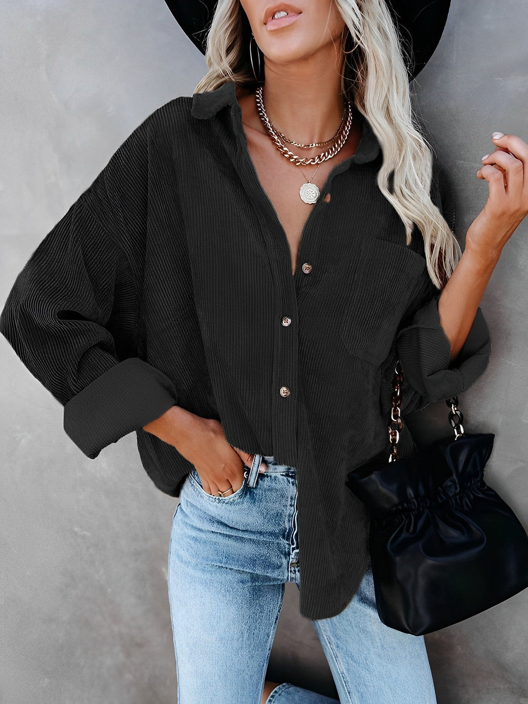 EB | Cordjacke mit Knöpfen