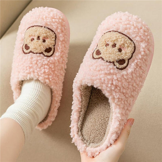 EB | Bequeme Damen Hausschuhe mit Tiermuster