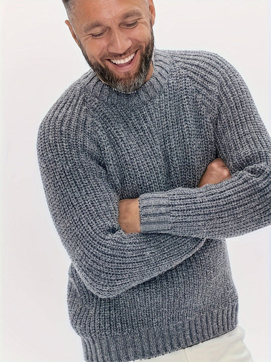 EB | Strickpullover Im Klassischen Design Acryl Komfortabel und Warm