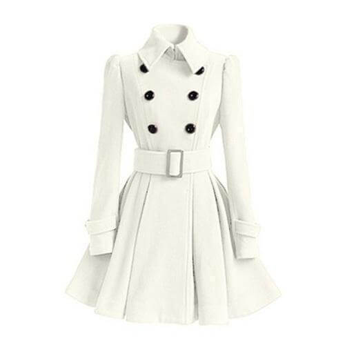 EB | Damen Doppelreiher Windbreaker Trenchcoat