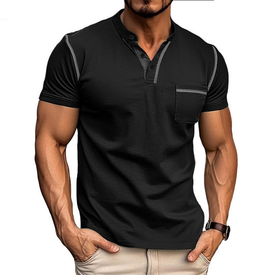 EB | Kurzärmeliges Henley-Hemd