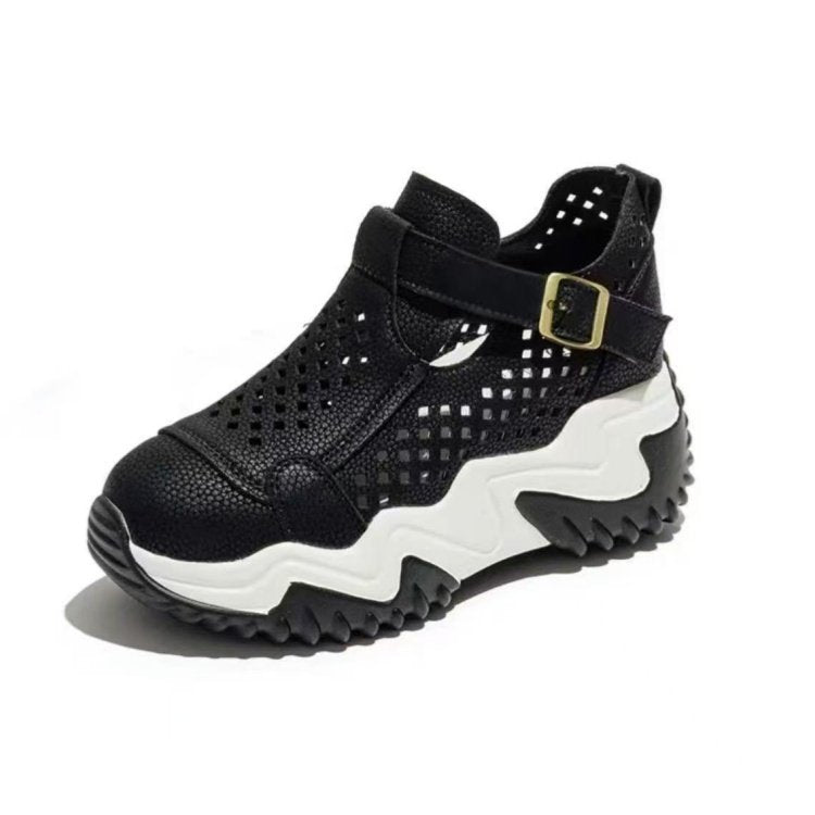 Atmungsaktive Sommer-Schuhe für Damen mit dicken Sohlen EB EB