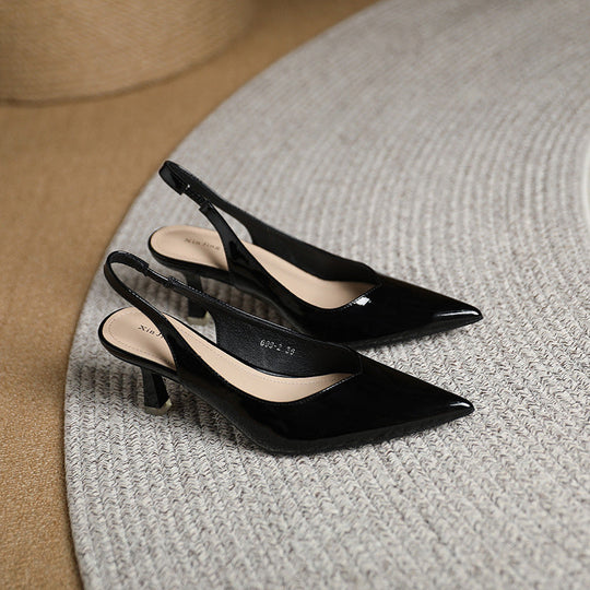 EB | Einfarbige, Temperamentvolle High Heels mit Spitzer Zehenpartie