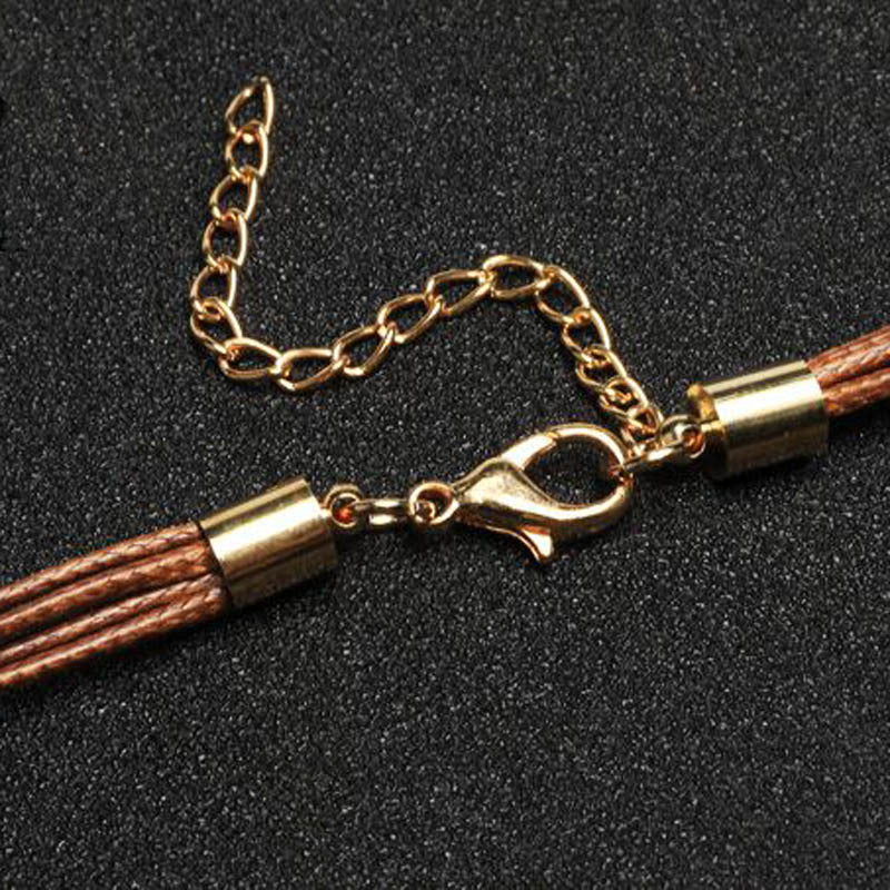 EB | Goldene Feder Halskette Im Boho Stil