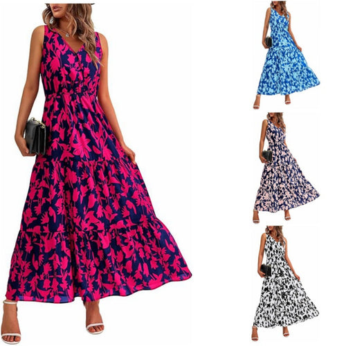 EB | Kleid mit V-Ausschnitt und elastischer Taille