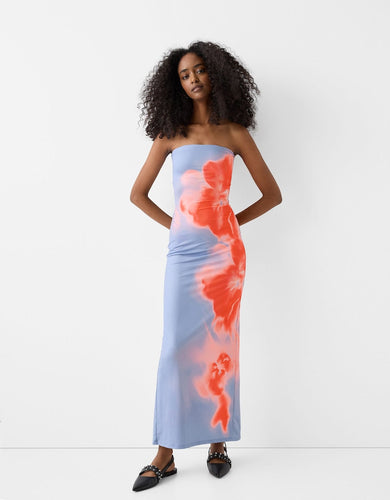 EB | Sommerliches trägerloses Maxikleid