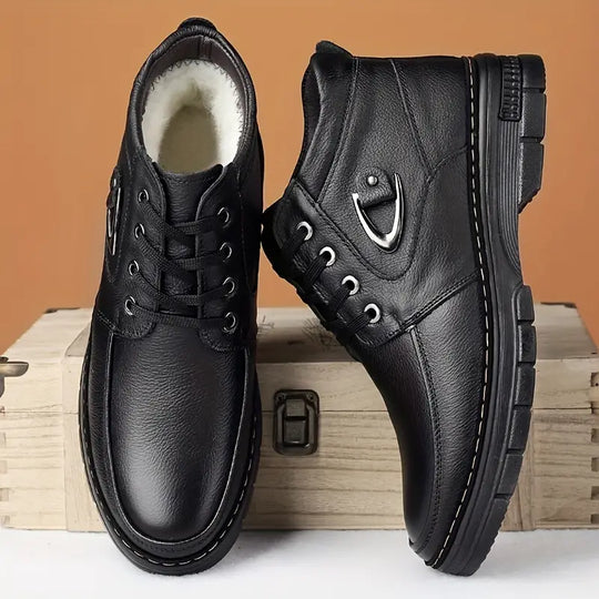 Thermo-Leder-Winterschuhe für Herren EB
