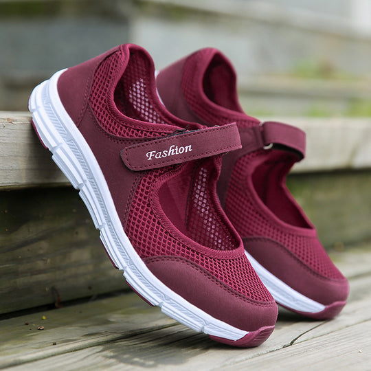 Damen Atmungsaktive Freizeitschuhe mit verstellbarem Riemen EB