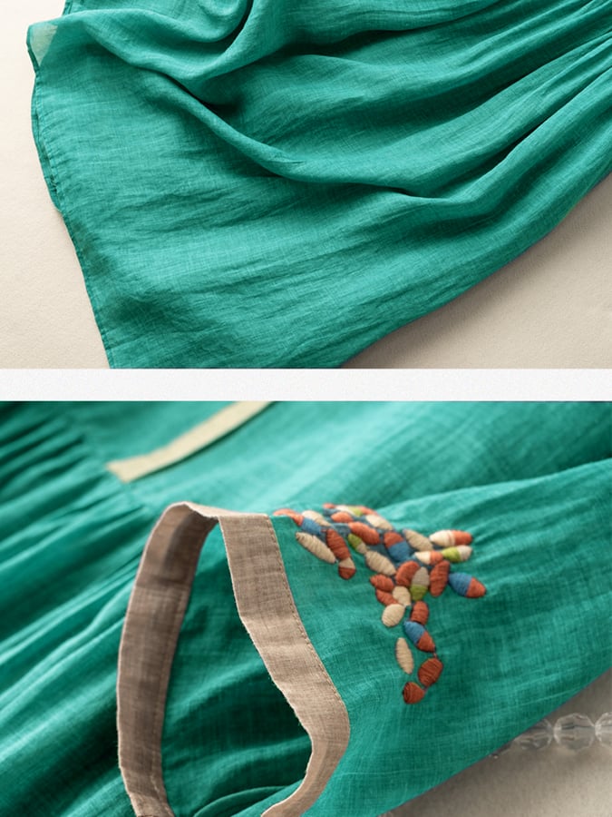 EB | Besticktes Kleid aus Baumwolle