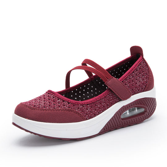 Damen Komfortable und luftige Freizeitschuhe mit verstärkter Sohle EB