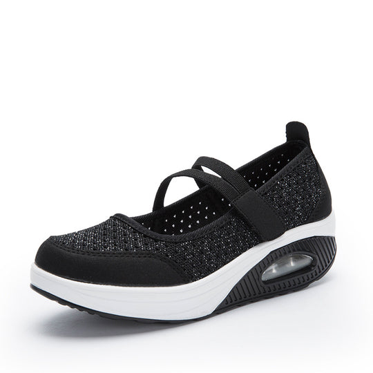 Damen Komfortable und luftige Freizeitschuhe mit verstärkter Sohle EB