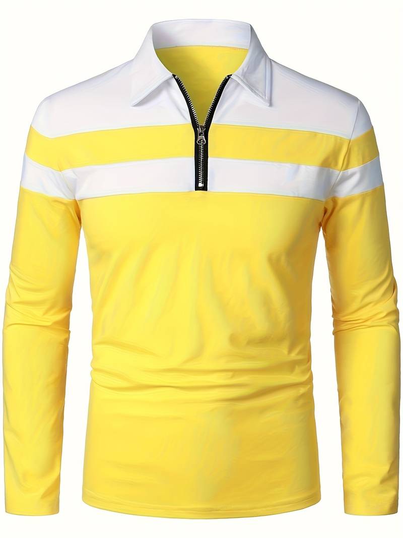 EB – langärmliges poloshirt mit reißverschluss