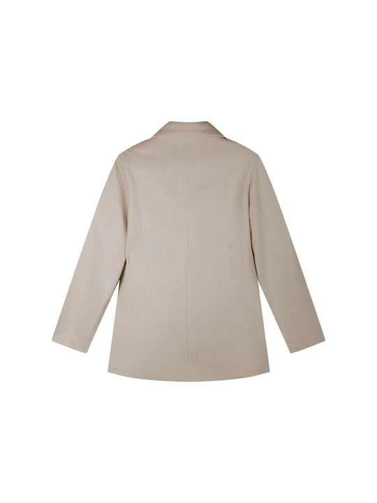 EB | Eleganter Business Lange Blazer mit solider doppeltknöpfiger Revers Ideal für alle Jahreszeiten